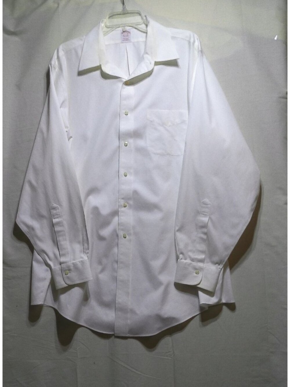 Brooks Brothers Dress Shirt White Business Formal 17 1/2-35